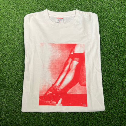 Supreme A.P.C White Bondage Legs Tee (2009) Size Medium USED x15816