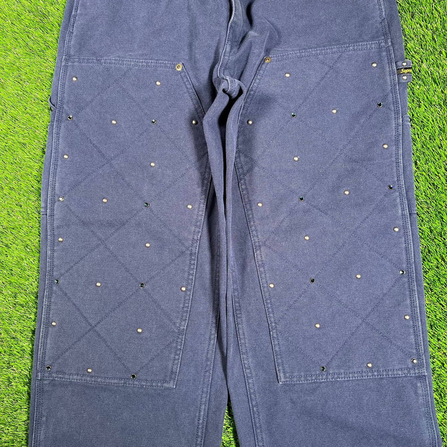 Supreme b.b. Simon Quilted Double Knee Painter Navy Pant Size 30 USED x16013