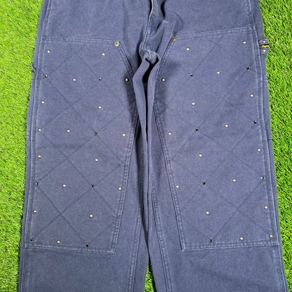 Supreme b.b. Simon Quilted Double Knee Painter Navy Pant Size 30 USED x16013