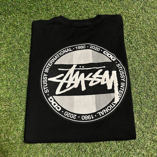 Stussy CDG Black Longsleeve Size Medium USED x14127