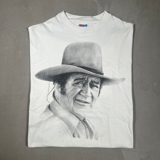1990s John Wayne Tee White Size XL USED v14800