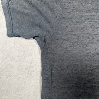 1990s Fruit of the Lom Black Pocket Tee Size Large USED v19174