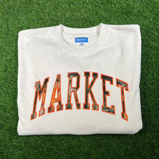 Market Fauxtree Arc White Crewneck Size XL USED x15796