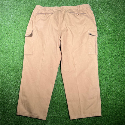 Y2K Orvis Workwear Canvas Brown Pants Size 46 USED v18044