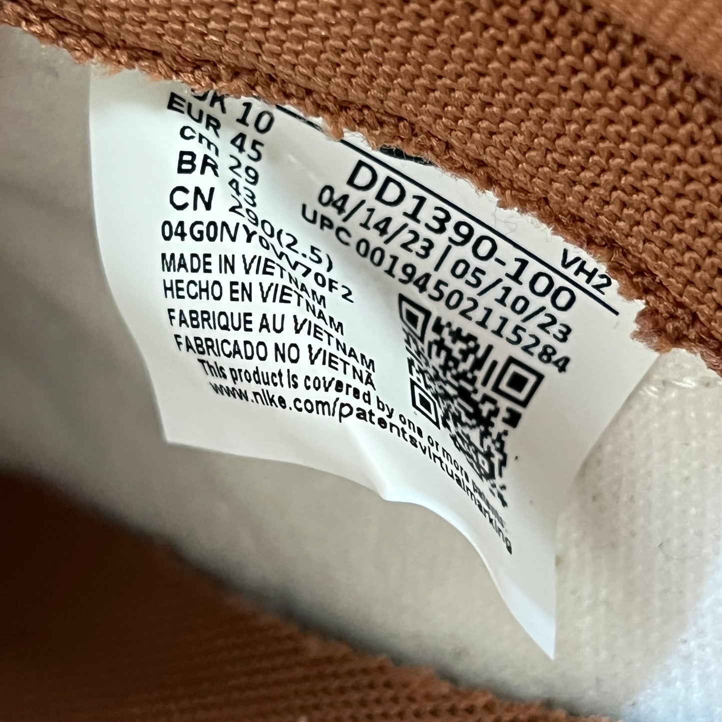 Nike Dunk Low Medium Curry (2021) Size 11 USED s19121