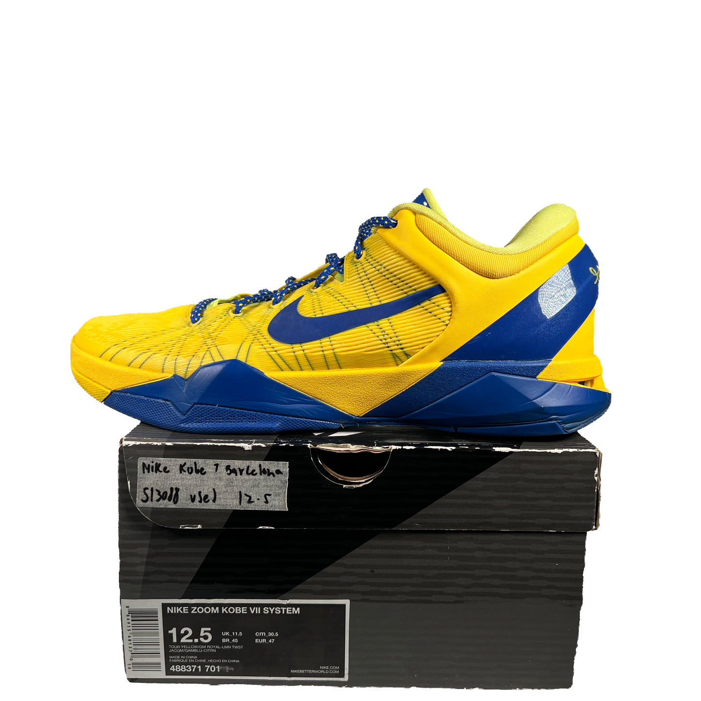 Nike Kobe 7 Barcelona (Away) 2012 Size 12.5 Used s13088