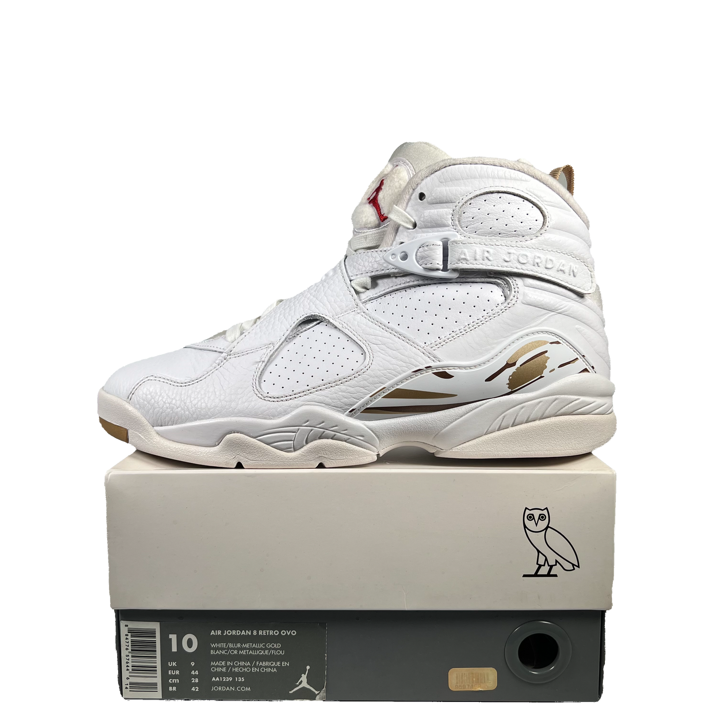 Jordan 8 OVO White (2018) Size 10 USED s19935