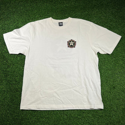 Stussy "Ranger" White Tee Size XL USED x16131