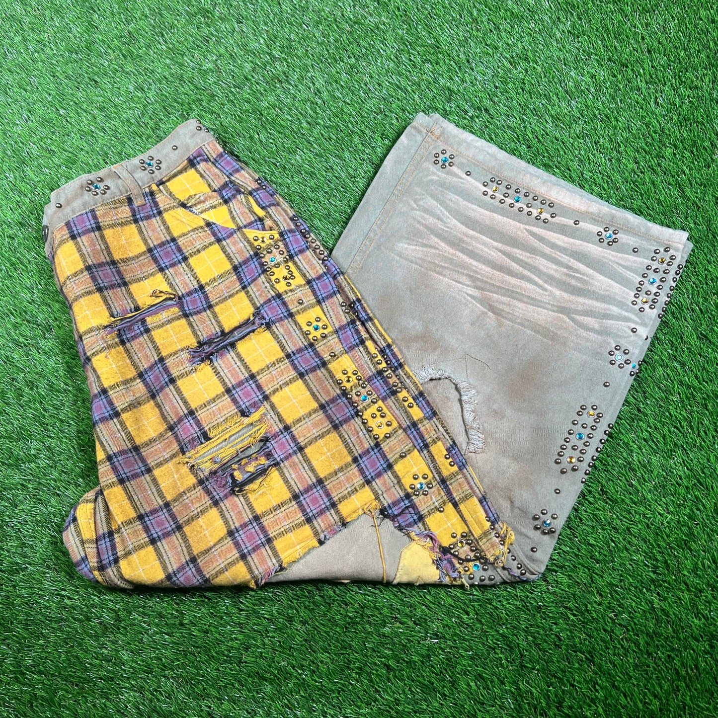 Vale Armor Flannel Yellow Workwear Pants Size 32 NEW x15891