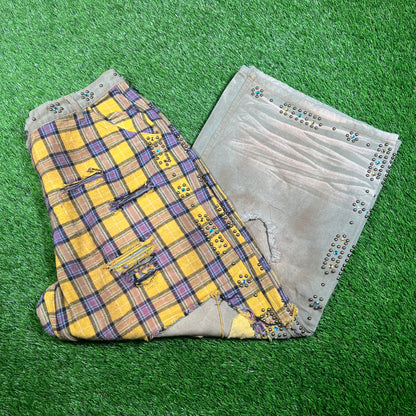 Vale Armor Flannel Yellow Workwear Pants Size 32 NEW x15891