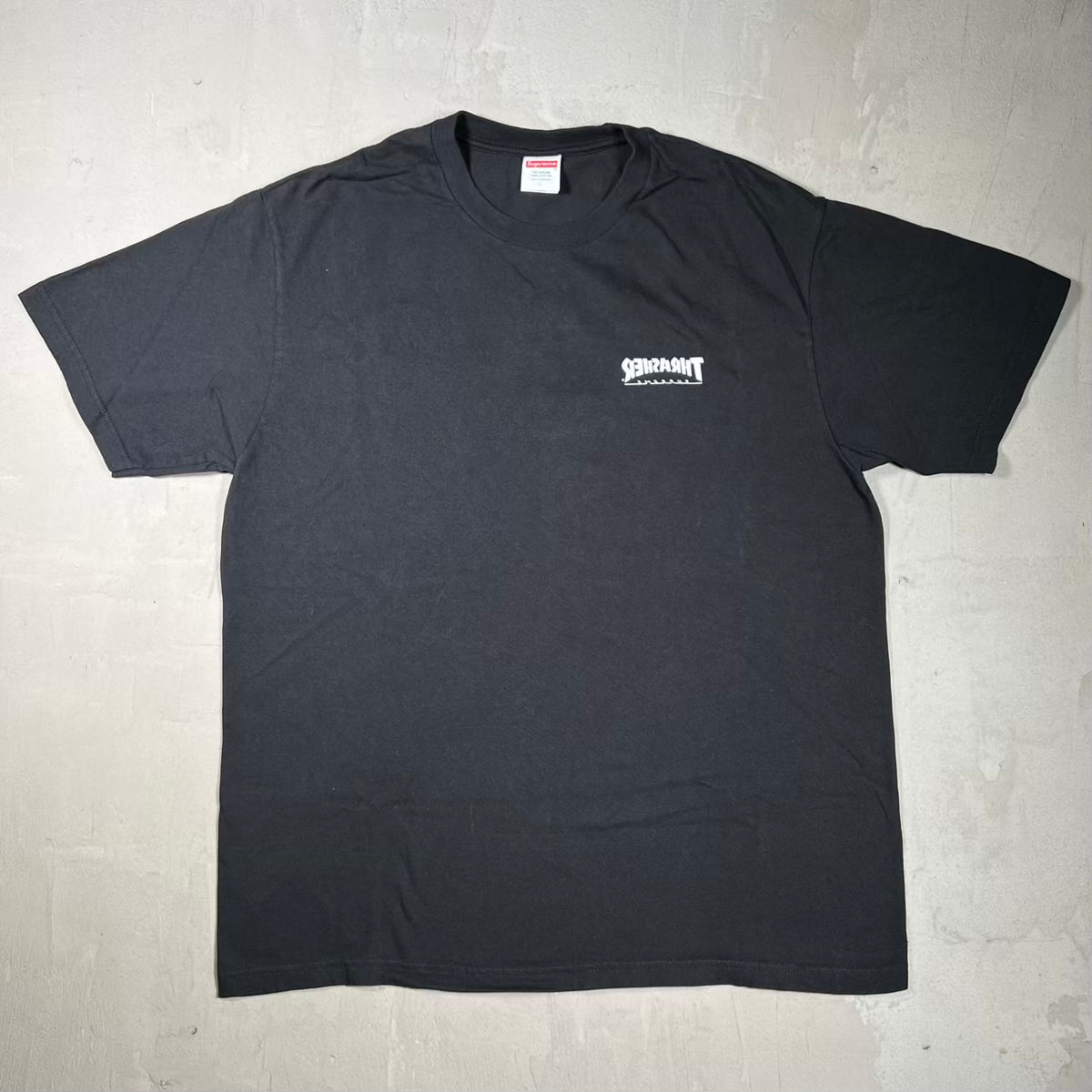 Supreme Thrasher Cross Tee Black (2024) Size Large USED x18525