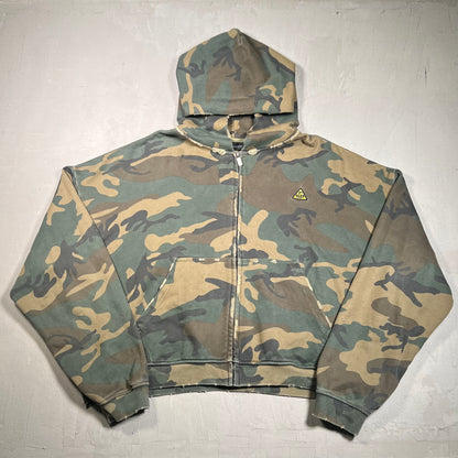GV Gallery Raspberry Hills Camo "Rasp" Logo Full Zip Hoodie Size XXL USED x17491