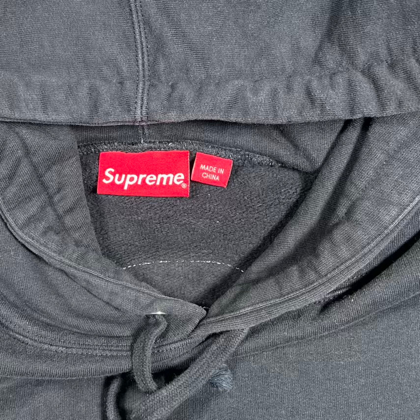 Supreme Beaded Hoodie Black (2022) Size Medium USED x18785