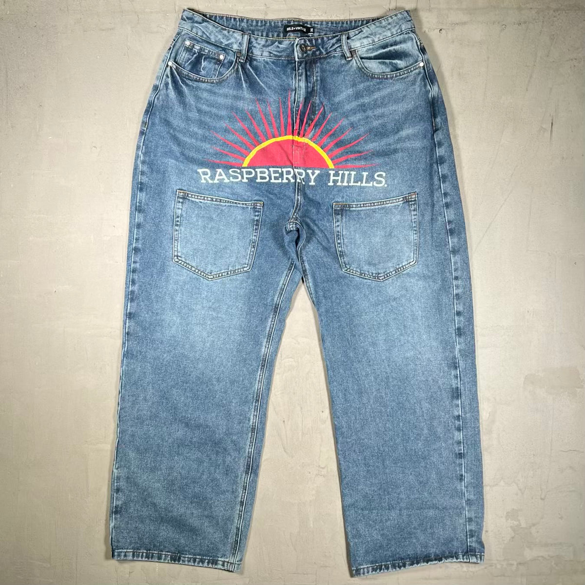 GV Gallery Raspberry Hills Casamigo Blue Denim Pants Size 36 USED x18932