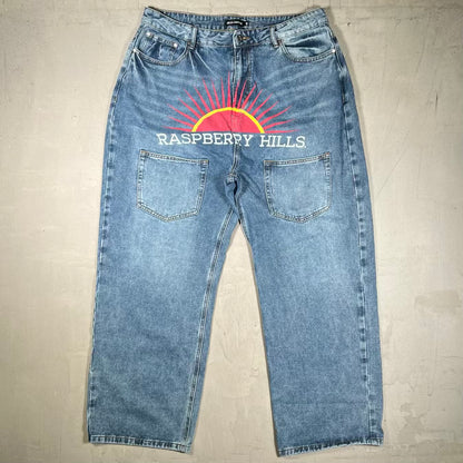 GV Gallery Raspberry Hills Casamigo Blue Denim Pants Size 36 USED x18932
