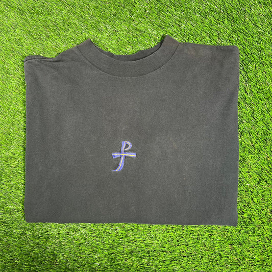 1990s Pearl jam Vitalogy Embroidered Black Longsleeve Size Large USED v17174