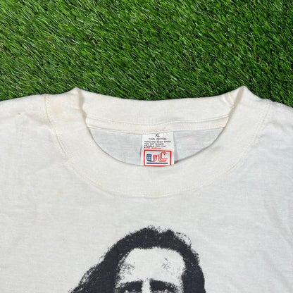 1990s Highlander White AOP Tee Size XL USED v16659