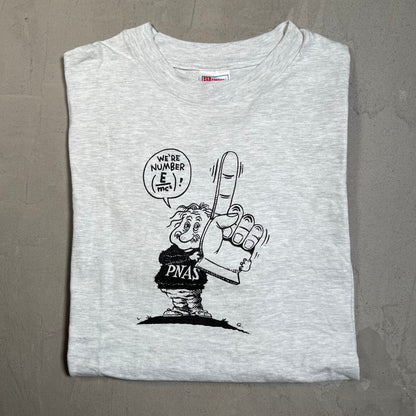 1990s Albert Einstein Pnas Grey Tee Size XL USED v19557