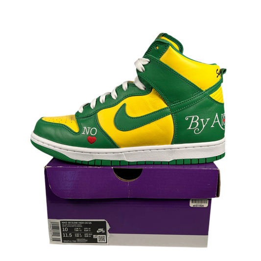 Nike SB Dunk High Supreme By Any Means Brazil (2022) Size 10 USED s17897