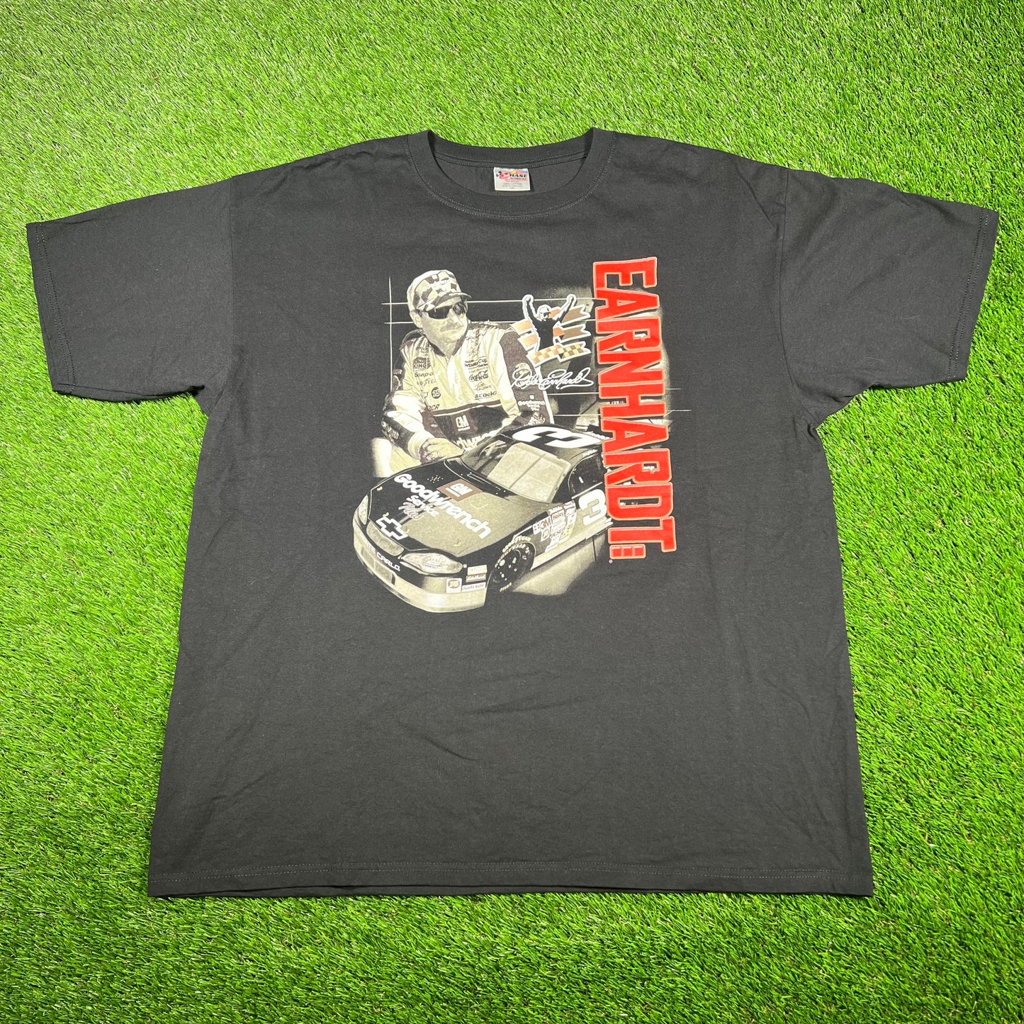 1999 Dale Earnhardt Black White Photo Black Tee Size XXL USED v16982