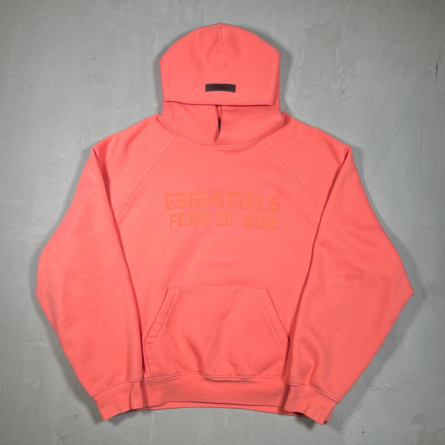 Essentials Fear Of God Orange Hoodie Size Medium USED x17114