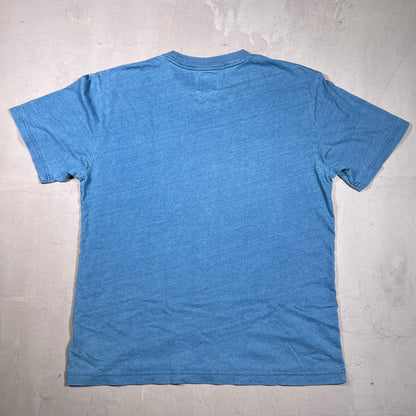 Gap Dapper Dan "Dap" Blue Logo Tee Size Medium USED x17306