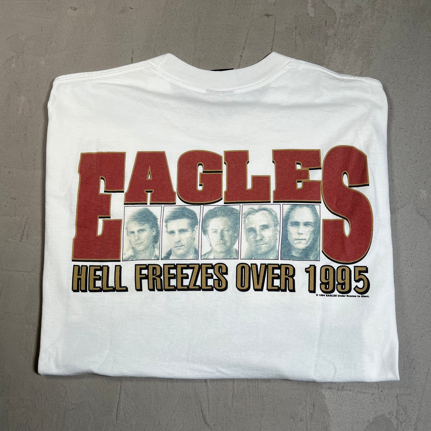 1994 Eagles Hotel California Tour Tee Size XL USED v19286