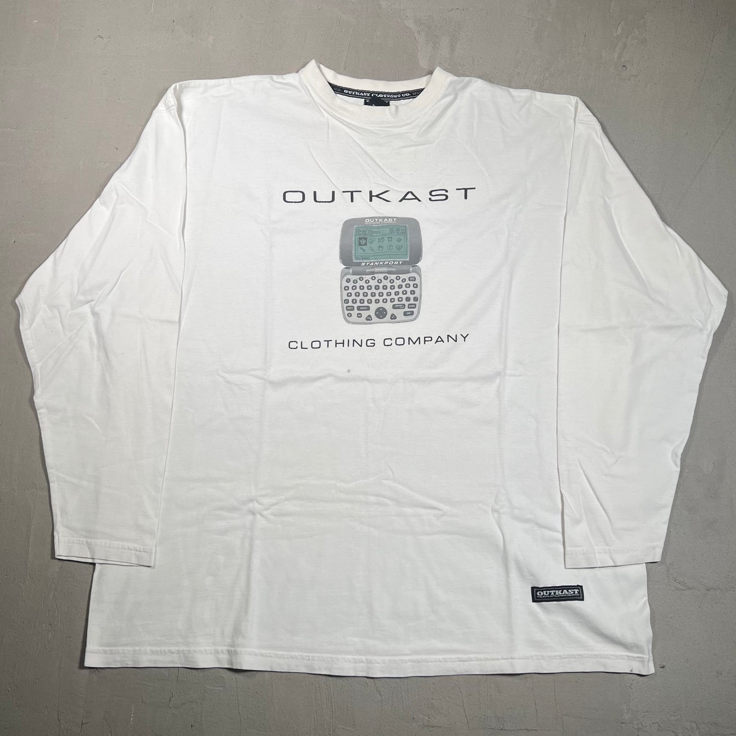 Outkast Clothing Company Stankport White Longsleeve Size XL USED v14640