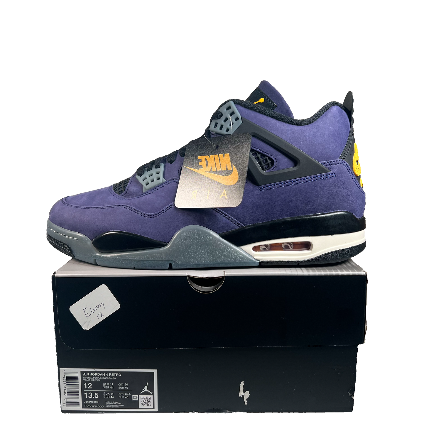 Jordan 4 Lakers (2026) Size 12 NEW s22284