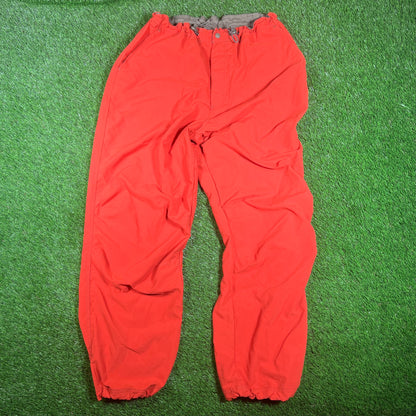 Y2K Gap Orange Rain Pants Size XL USED v17906