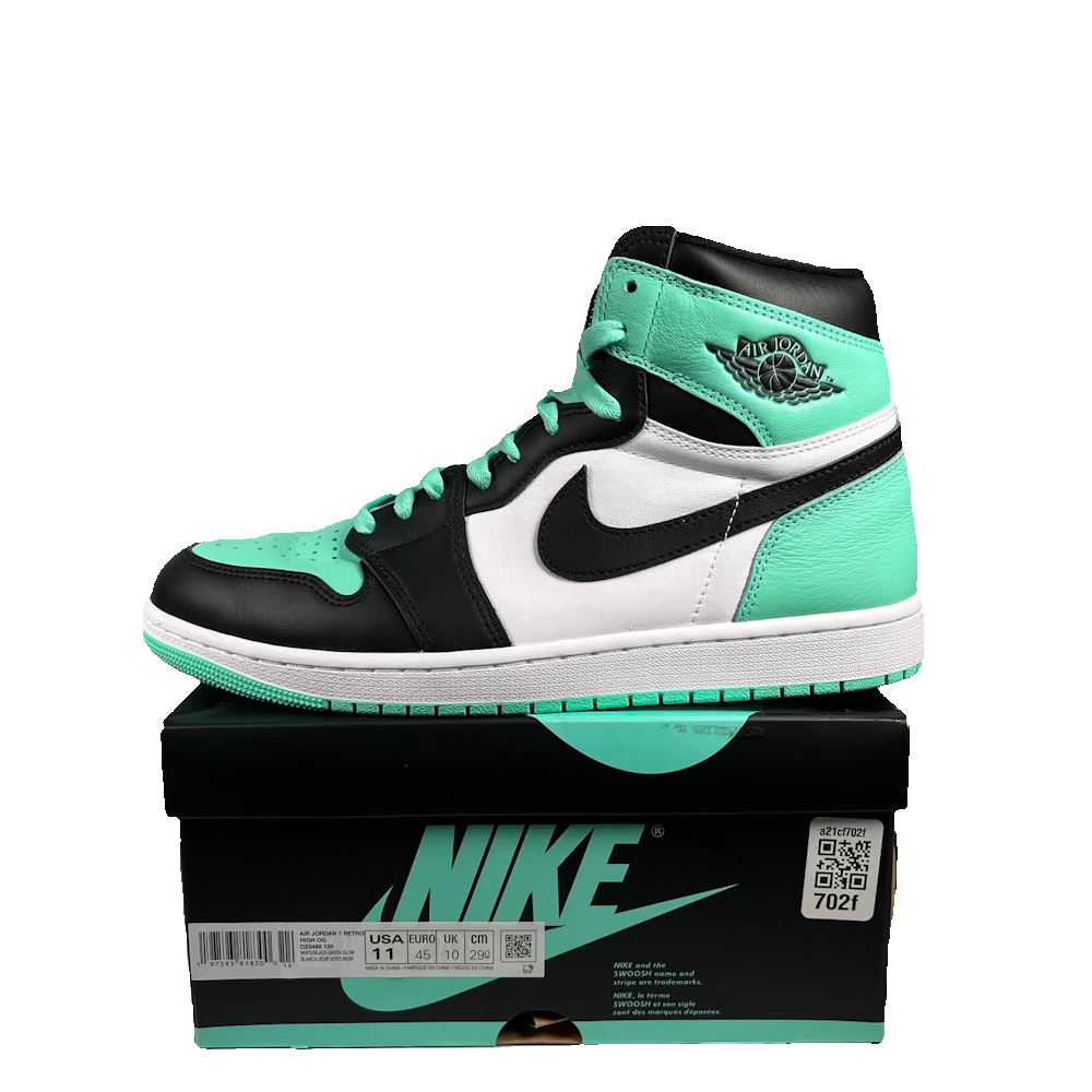 Jordan 1 High Green Glow (2024) Size 11 USED s23845