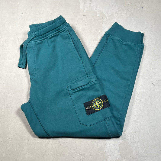 Stone Island Green Cargo SweatPants Size Small USED x17209