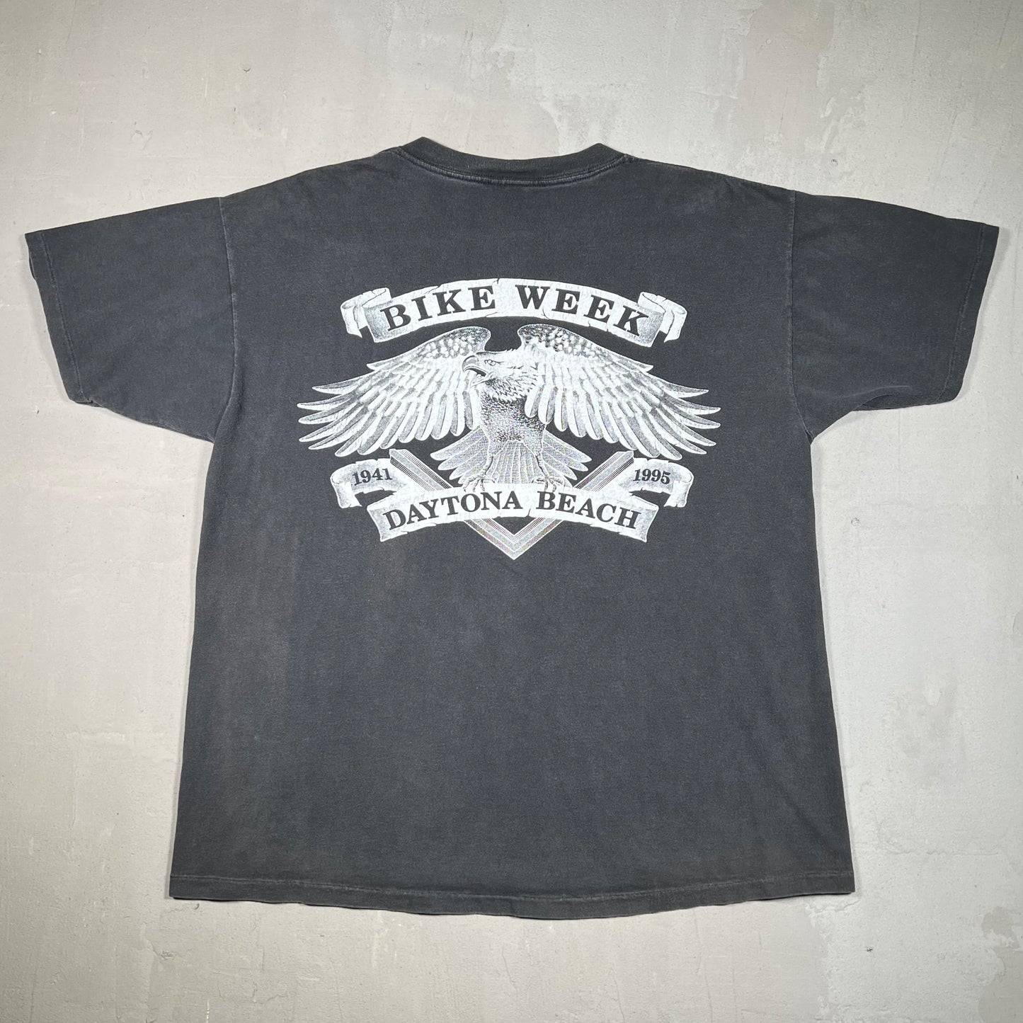 1995 Daytona Bike Week Tradition Black Tee Size XL USED v19084
