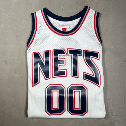 Playboi Carti NBA Mitchell & Ness New Jersey Nets White Jersey Size Large NEW x18523