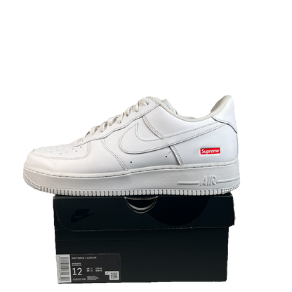 Nike Air Force 1 Low Supreme White (2022) Size 12 USED s22719