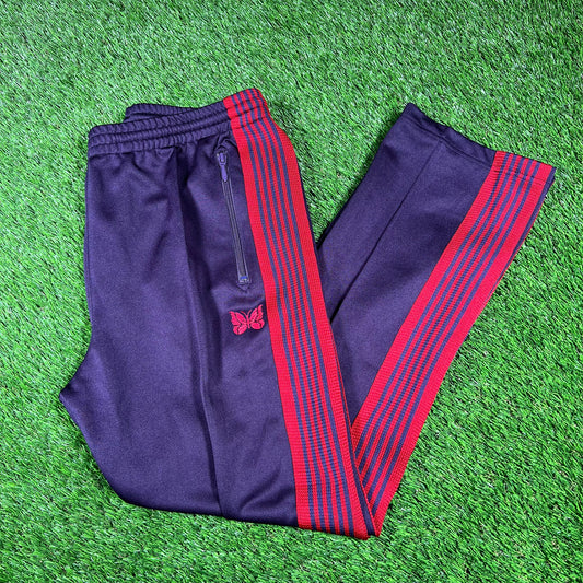 Needles Purple/Red Track Sweatpants Size Medium USED x14628