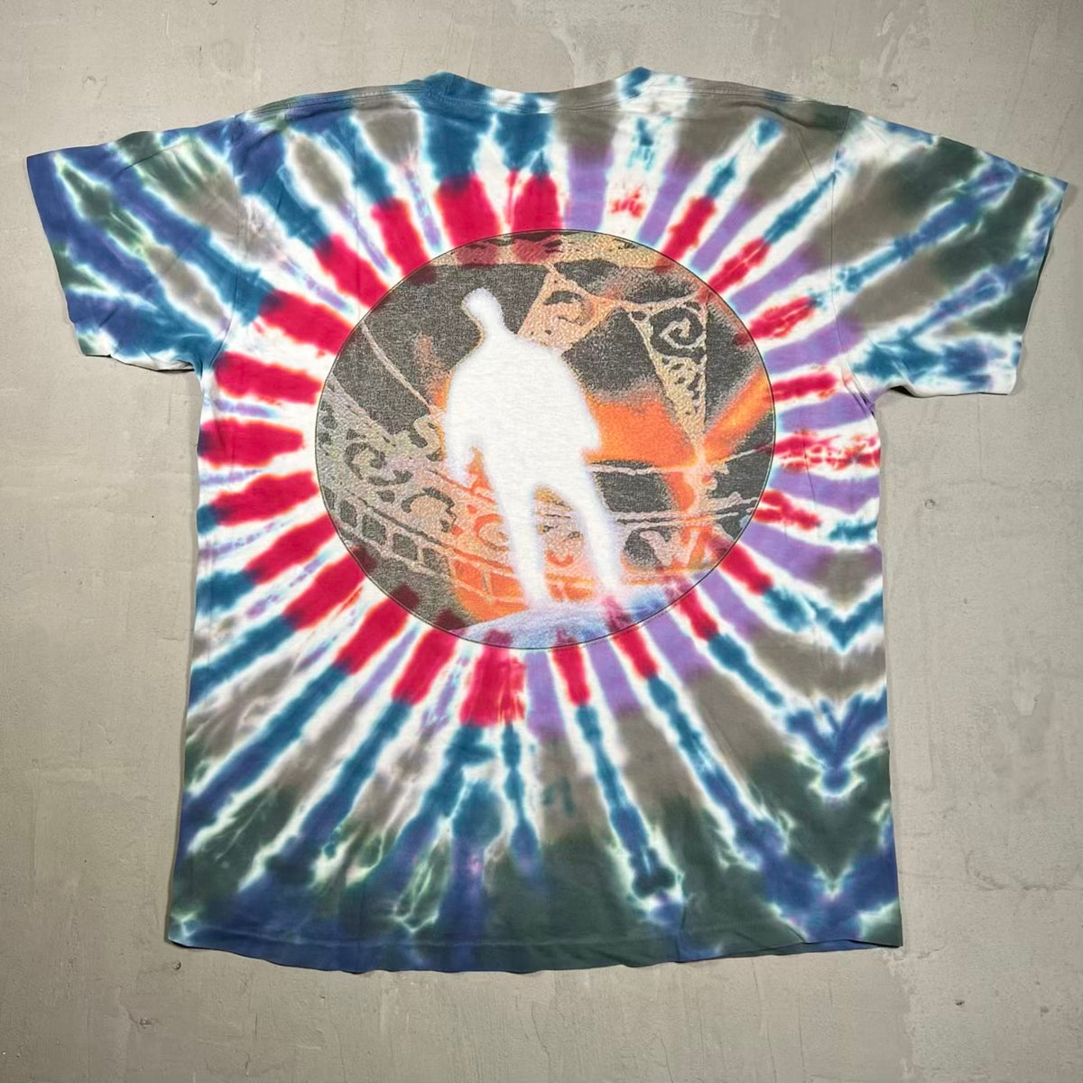 1998 The Moody Blues Time Traveller Tie Dye Tee Size XL USED v20163