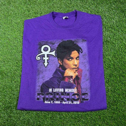 2016 Prince Loving of Memory Purple Tee Size XL USED v17324