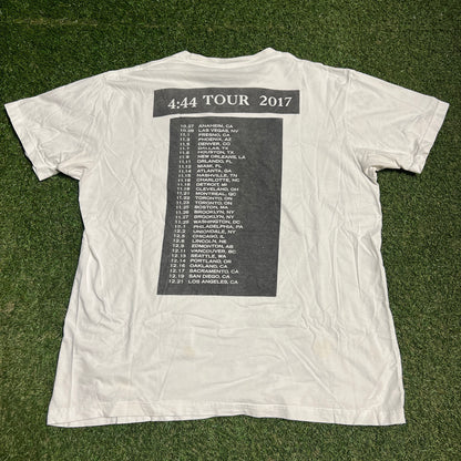 Jay-Z 4:44 Tour Tee Size Large USED x13740