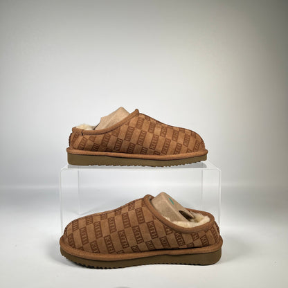 Kith Monogram Shearling Slippers Size 35 (5) NEW s14844