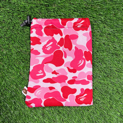 Bape Pink Camo Small Bag USED x16236