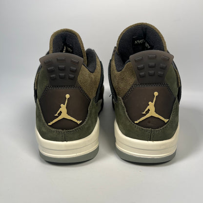 Jordan 4 Craft Medium Olive (2023) Size 10.5 USED s17544