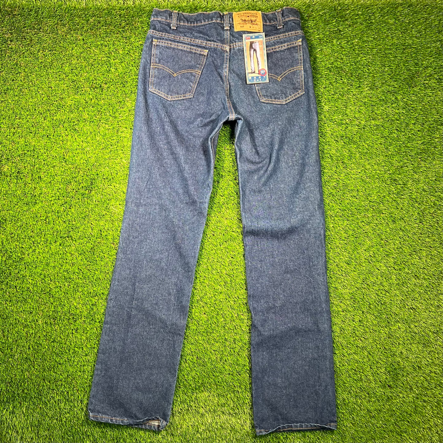1990s Levi's 517 Orange Tab Denim Jeans Size 34 NEW v18650