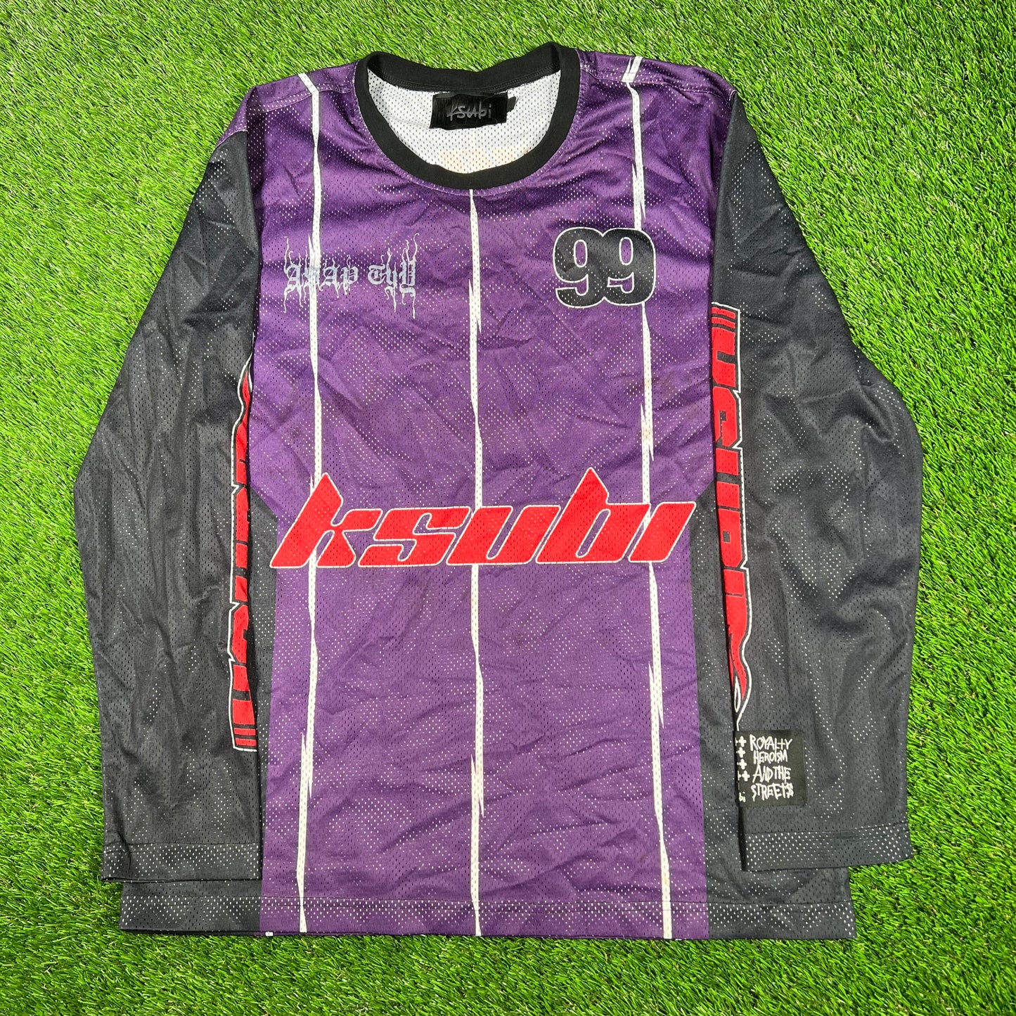 Ksubi Purple Motocross Longlseeve Jersey Size Medium USED x15031