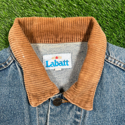 1990s Budwesier Denim Jacket Size XL USED v17986