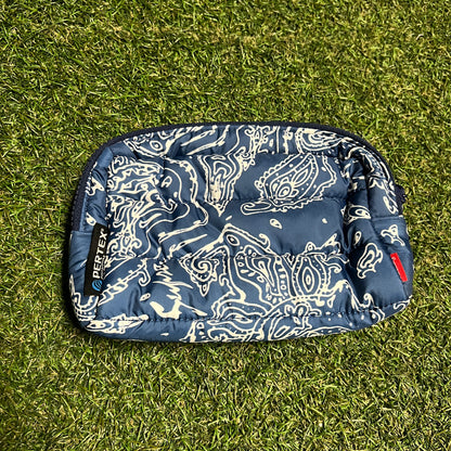 Supreme Blue Paisley Puffer Pouch 2022 NEW x13912