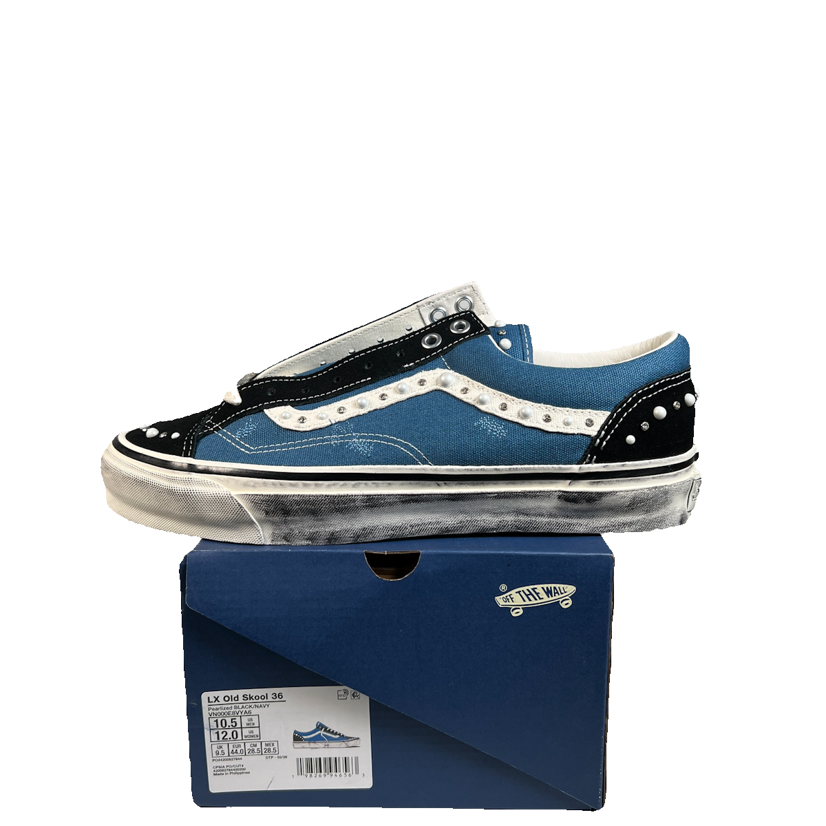 Vans Old Skool 36 Pearlized Pack Black Navy (2026) Size 10.5 NEW s22891