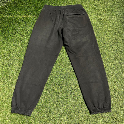 Palace Embroidered Logo Black Sweatpants Size Small USED x14080