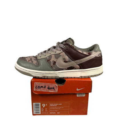 Nike Dunk Low Camo (2003) 307-696351 Size 9.5 USED s1845