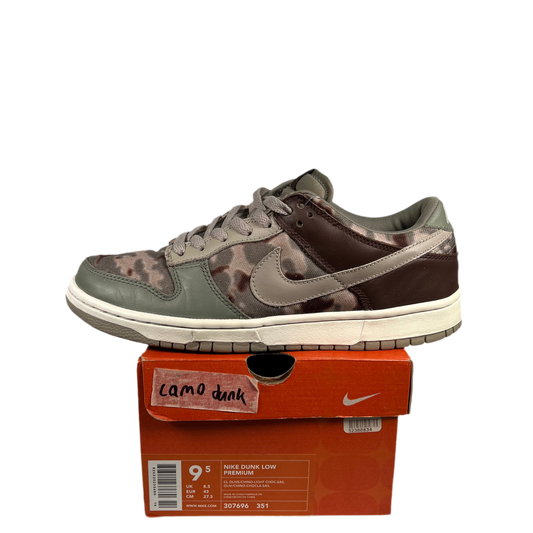 Nike Dunk Low Camo (2003) 307-696351 Size 9.5 USED s1845
